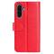  Samsung Galaxy A36 5G/A56 5G Fodral Crazy Horse Läder Röd