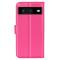  Google Pixel 8 Fodral Litchi Textur Rosa