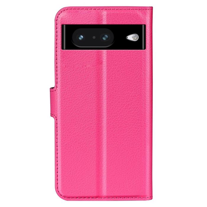 Bild 6,  Google Pixel 8 Fodral Litchi Textur Rosa