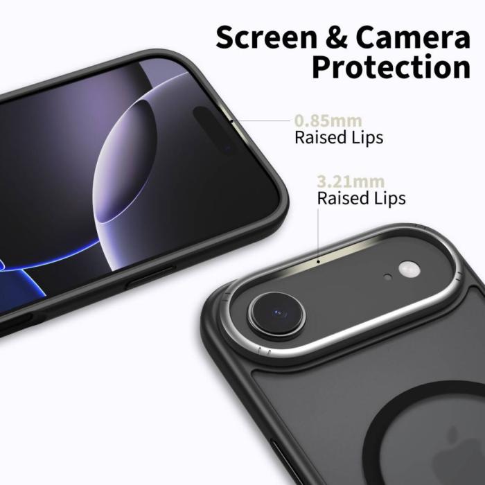 Bild 3, Tech-Protect Tech-Protect iPhone Air Skal MagSafe MagEdge Matt Svart/Gunmetal
