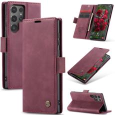 CASEME CASEME Samsung Galaxy S25 Ultra Fodral Retro L&auml;der R&ouml;d
