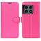 OnePlus 10 Pro 5G Fodral Litchi Textur Rosa