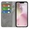  iPhone 17e / 16e Fodral Flip Skin Touch Grå
