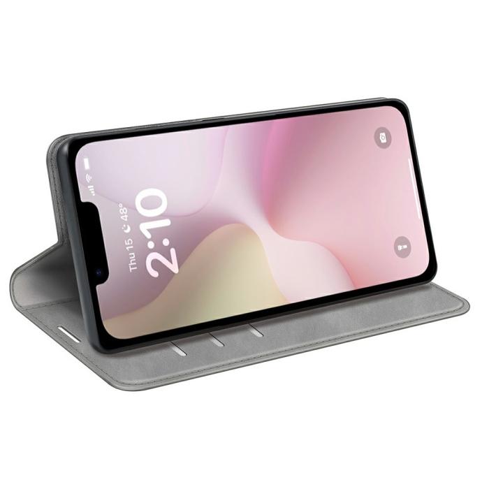 Bild 3,  iPhone 17e / 16e Fodral Flip Skin Touch Grå