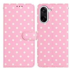  OnePlus Nord CE5 Fodral Polka Dot Rosa / Vit