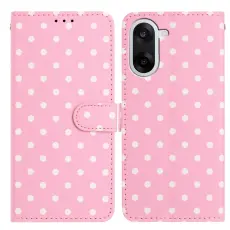  OnePlus Nord CE5 Fodral Polka Dot Rosa / Vit
