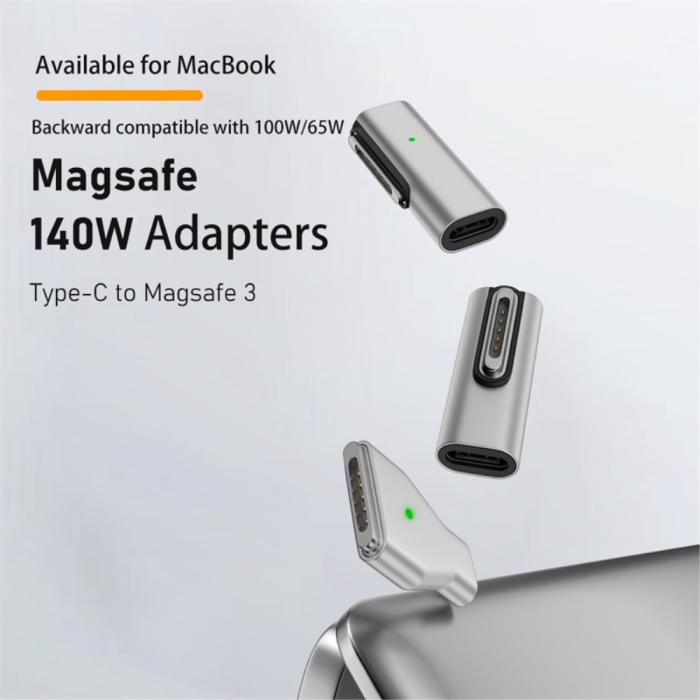 Bild 2,  140W MacBook Adapter MagSafe 3 till USB-C Snabbladdning