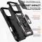  iPhone 16 Pro Skal CamShield Ring Hybrid Svart