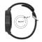  Ihåligt Silikon Armband För Smartwatch (22 mm) - Mörk Grå/Svart