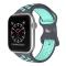 ColorPop Sportarmband Dual-Color Apple Watch 42/41/40/38 mm (M/L) Grå/Teal