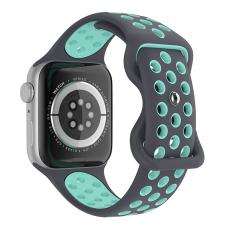 ColorPop Sportarmband Dual-Color Apple Watch 42/41/40/38 mm (M/L) Gr&aring;/Teal