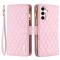 BINFEN BINFEN Galaxy S24 FE Fodral Diamond Multifunktionell Rosa