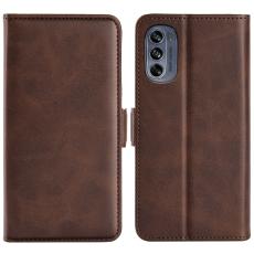  Motorola Moto G62 5G Fodral Magnetisk St&auml;ngning Brun
