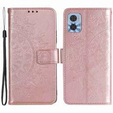 Motorola Moto E22i Fodral Mandala L&auml;der Ros&eacute;guld