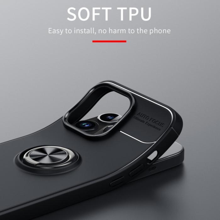 Bild 5,  iPhone 15 Pro Skal Ring Svart/Röd