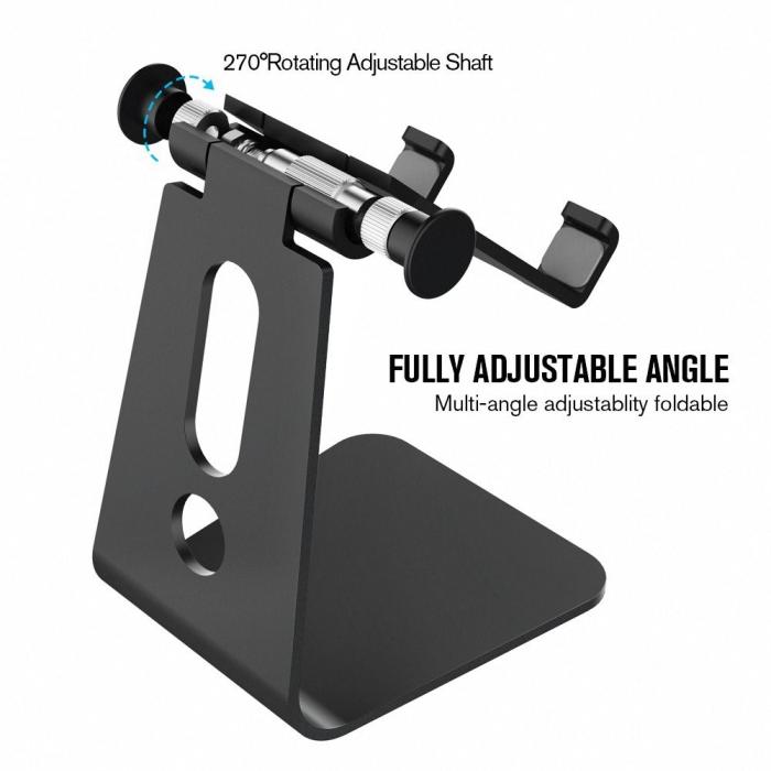 Bild 4,  270° Mobilhållare för Skrivbord - Svart