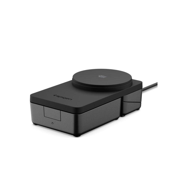 Bild 2, Spigen Spigen 25W Qi2.2 3in1 Trådlös Magnetisk MagSafe Laddare Essential Svart