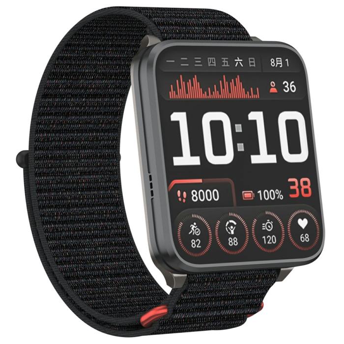 Bild 3,  Garmin Venu X1 Armband Nylon Loop Svart