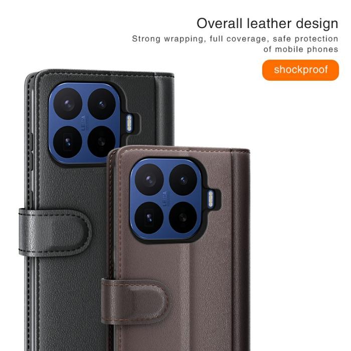 Bild 4,  Xiaomi 17T Pro Fodral Premium Split Läder Svart
