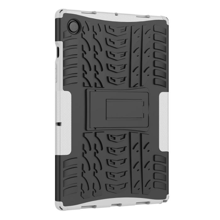 Bild 3,  Samsung Galaxy Tab A8 10.5 (2021) Skal Rugged Kickstand Armor Vit