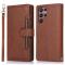  Samsung Galaxy S22 Ultra Fodral Multifunktionellt Brun