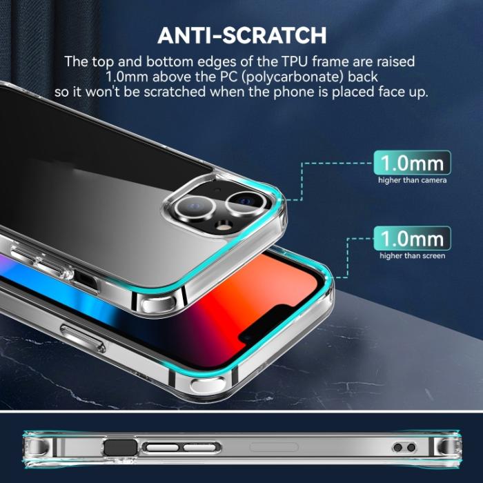 Bild 3,  iPhone 14 Plus Skal Shockproof Hybrid Transparent