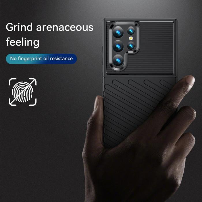 Bild 3,  Samsung Galaxy S22 Ultra Skal Twill Textur Svart