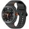  Galaxy Watch 8 46/44/40 mm Klockarmband Silkon Svart