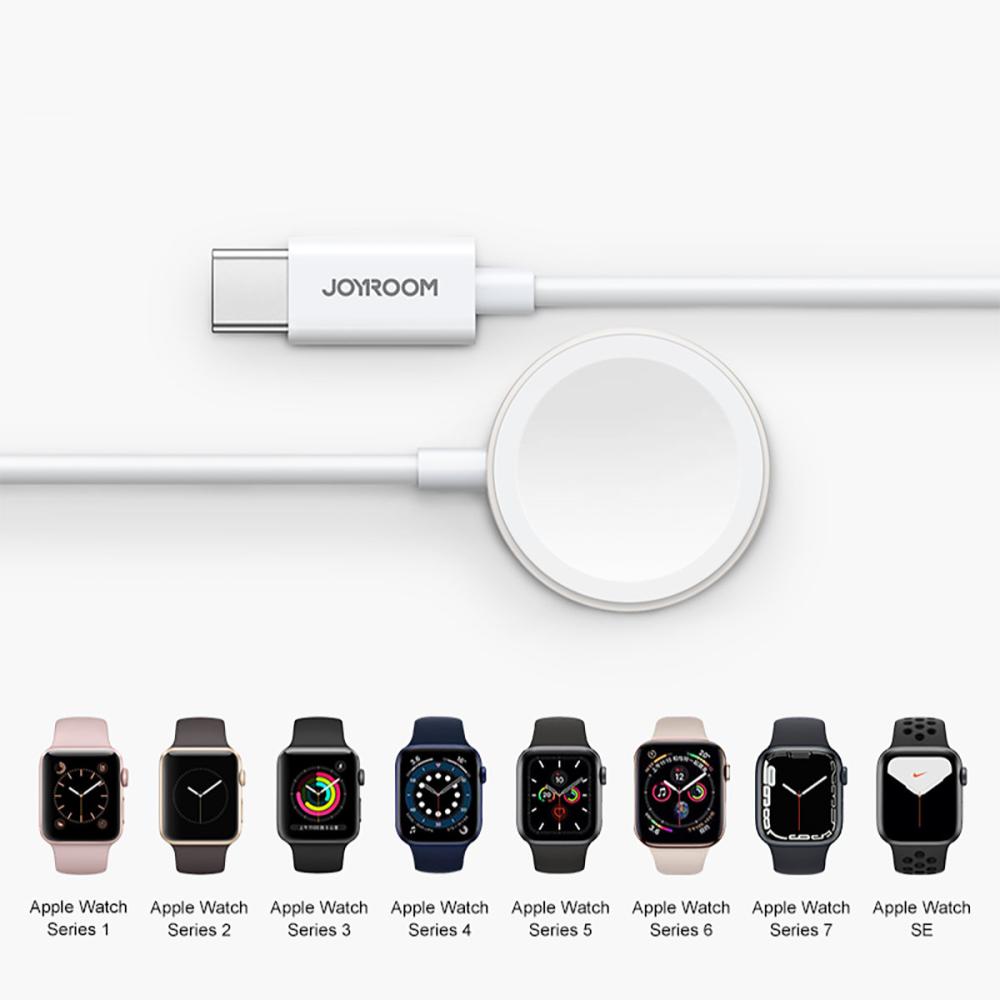 JOYROOM Joyroom Apple Watch Trådlös Induktion Laddare 1.2m USB-C Vit