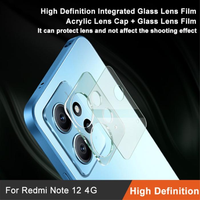 Bild 2, IMAK IMAK Xiaomi Redmi Note 12 4G Linsskydd Akryl/Härdat Glas