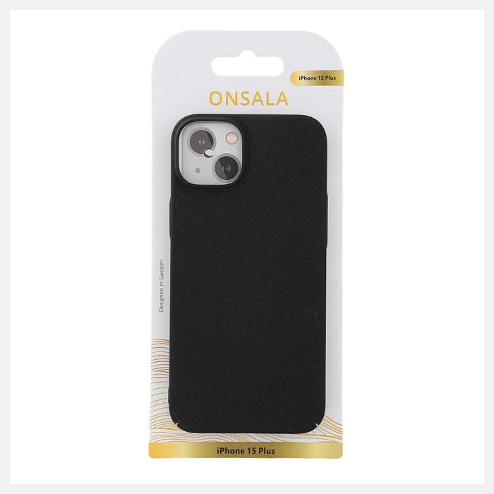 Bild 2, Onsala ONSALA iPhone 15 Plus Skal Ultraslim Sand Burst Svart