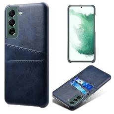 Samsung Galaxy S24 L&auml;derbelagt Skal Med Kortfack Bl&aring;