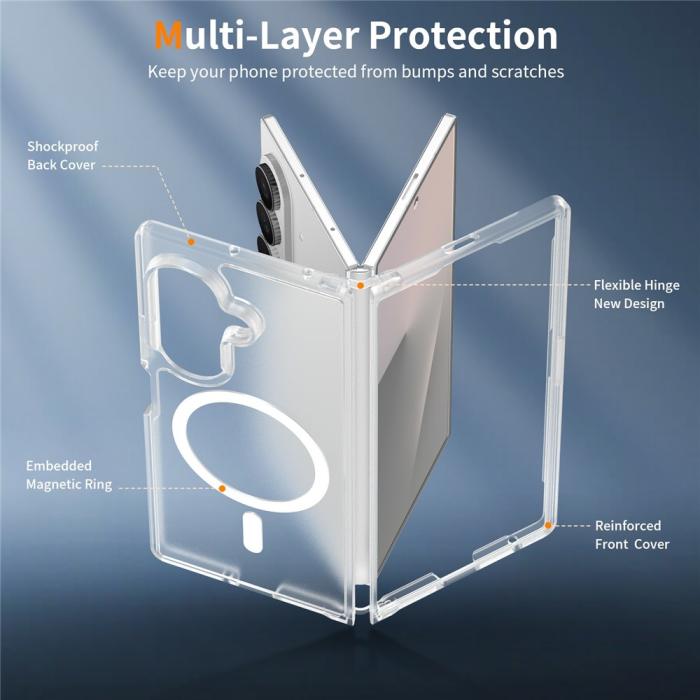 Bild 3,  Samsung Galaxy Z Fold 8 Ultra Skal MagSafe TPU Transparent