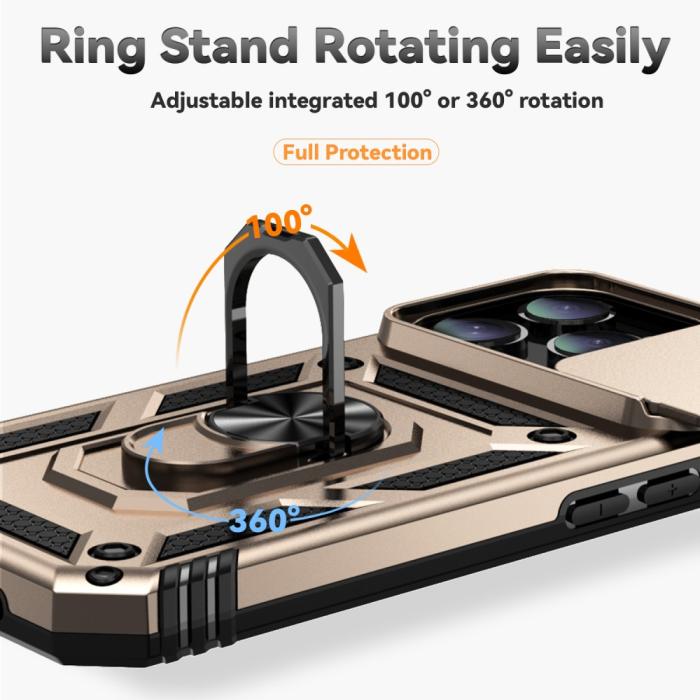 Bild 5,  iPhone 16 Pro Skal CamShield Ring Hybrid Guld