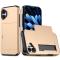  iPhone 17 Skal Hybrid Med Kortfack Guld