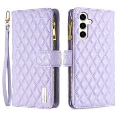 BINFEN BINFEN Galaxy S24 FE Fodral Diamond Multifunktionell Lila