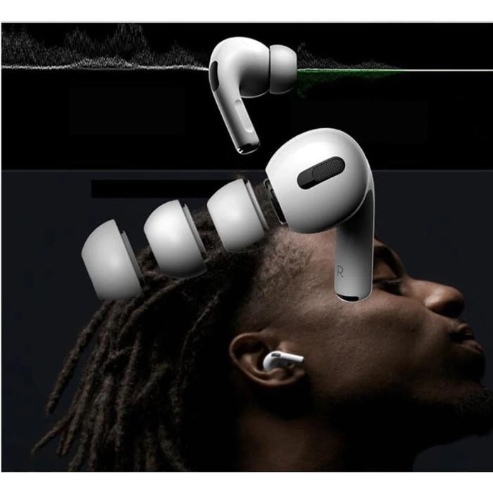Bild 2, Tech-Protect Tech-Protect AirPods Pro 3 3-PACK Öronpluggar Vit
