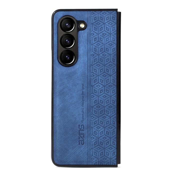 Bild 2, AZNS AZNS Galaxy Z Fold 5 Fodral Med Tryck Blå