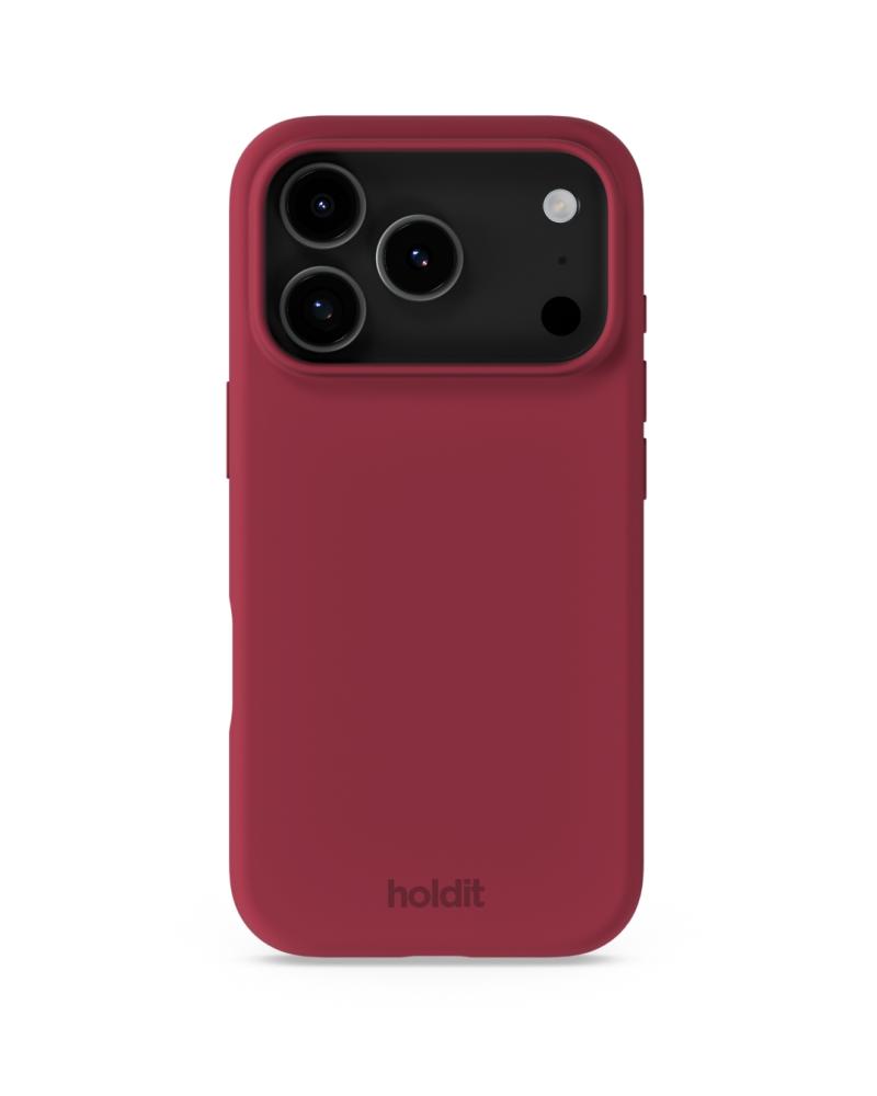 holdit holdit iPhone 17 Pro Mobilskal Silikon Red Velvet