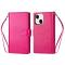  iPhone 13 Mini - 2in1 9-korts Magnet Fodral / Skal - Rosa