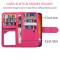  iPhone 13 Mini - 2in1 9-korts Magnet Fodral / Skal - Rosa