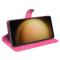  Samsung Galaxy S24 Plus Fodral Litchi Textur Rosa