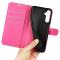  Samsung Galaxy S24 Plus Fodral Litchi Textur Rosa
