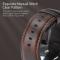 DUX DUCIS DUX DUCIS Apple Watch 42/44/45/46/49 mm Klockarmband Äkta Läder Mörk Brun