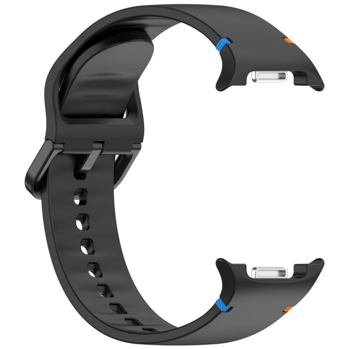 Bild 4,  Galaxy Watch 8 46/44/40 mm Klockarmband Silkon Svart