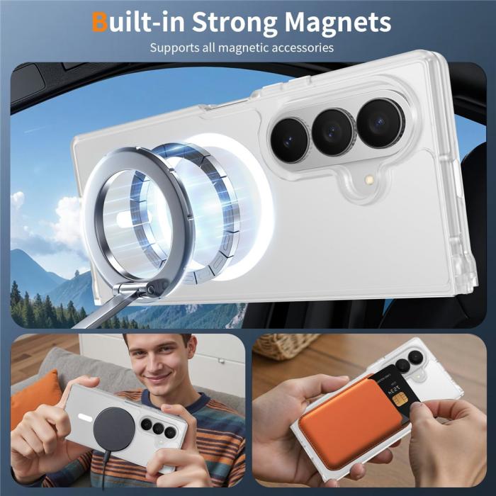 Bild 6,  Samsung Galaxy Z Fold 8 Ultra Skal MagSafe TPU Transparent