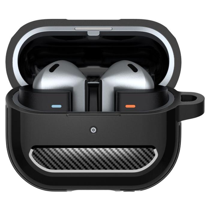 Bild 3, Spigen Spigen Samsung Galaxy Buds 3 / 3 Pro Skal Rugged Armor Matt Svart