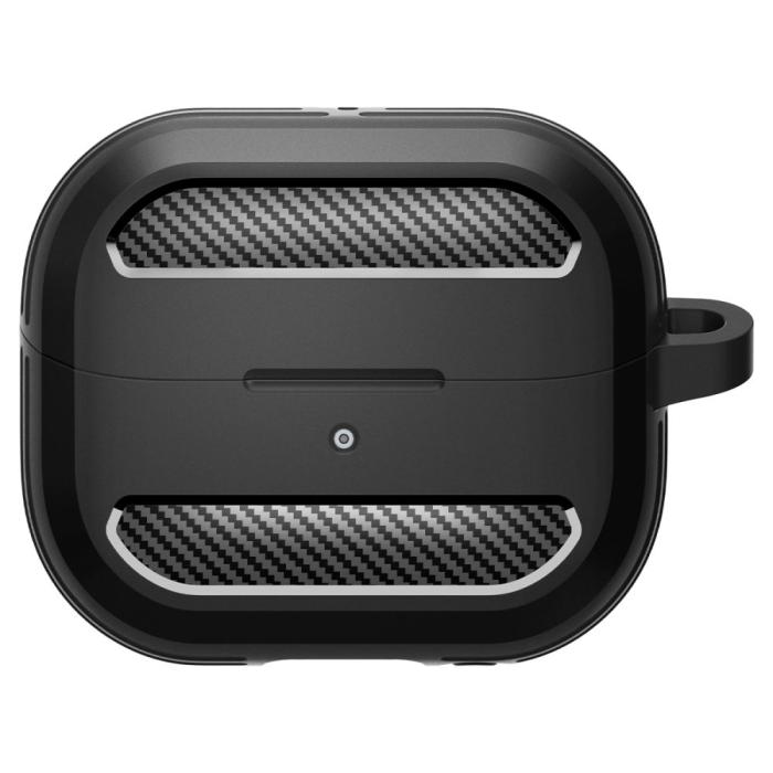 Bild 4, Spigen Spigen Samsung Galaxy Buds 3 / 3 Pro Skal Rugged Armor Matt Svart