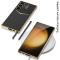 GKK GKK Galaxy S24 Ultra Skal Läder Hybrid Electroplate Vit