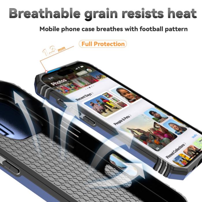 Bild 4,  iPhone 16 Pro Skal CamShield Ring Hybrid Blå